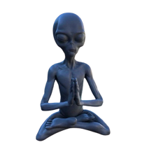Load image into Gallery viewer, Meditating Alien Resin Statue