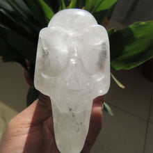 Load image into Gallery viewer, Hand Carved Crystal Elongated Skull