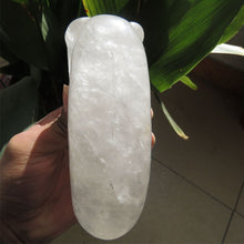 Load image into Gallery viewer, Hand Carved Crystal Elongated Skull