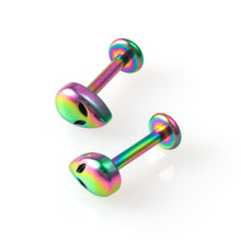 Load image into Gallery viewer, 1PCS Stainless Steel Alien Lip Ring 16G Helix Labret Stud Tragus Cartilage Earrings Unisex Dimple Nail Piercing Body Jewelry
