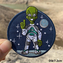 Load image into Gallery viewer, A World Of Alien Embroidered Iron On Patches..