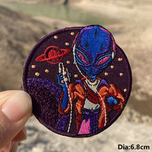 Load image into Gallery viewer, A World Of Alien Embroidered Iron On Patches..