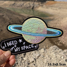 Load image into Gallery viewer, A World Of Alien Embroidered Iron On Patches..