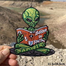 Load image into Gallery viewer, A World Of Alien Embroidered Iron On Patches..