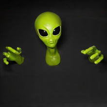 Load image into Gallery viewer, Wall Mounted Alien Head &amp; Hands
