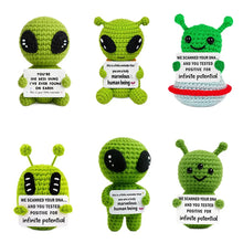 Load image into Gallery viewer, The Cutest Little Handmade Crochet Aliens...

