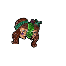 Load image into Gallery viewer, Reptilian Girl Pin/Badge.
