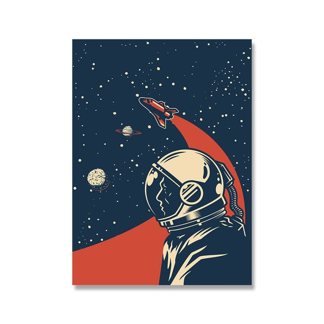Vintage Style E.T. Space Themed HD Prints.
