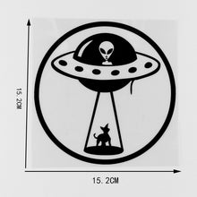 Load image into Gallery viewer, Alien Saucer Car Window Stickers.
