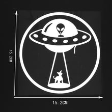 Load image into Gallery viewer, Alien Saucer Car Window Stickers.
