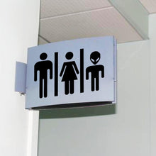 Load image into Gallery viewer, Quirky Alien Bathroom Sticker.
