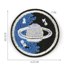 Load image into Gallery viewer, Handmade Embroidered Alien Themed Patches.
