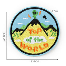 Load image into Gallery viewer, Handmade Embroidered Alien Themed Patches.
