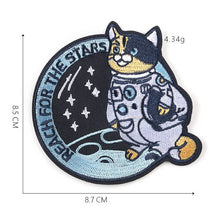 Load image into Gallery viewer, Handmade Embroidered Alien Themed Patches.
