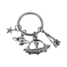 Load image into Gallery viewer, I Want To Believe... 4 Charm Keyring.
