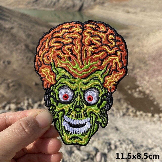 A World Of Alien Embroidered Iron On Patches..