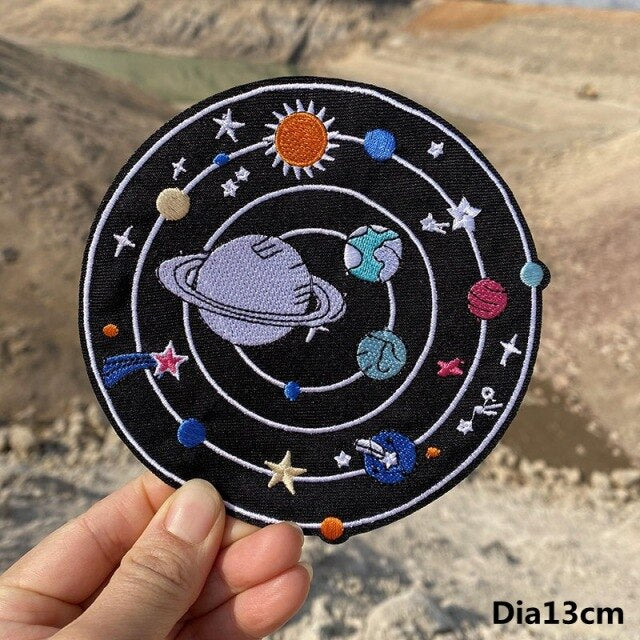 A World Of Alien Embroidered Iron On Patches..