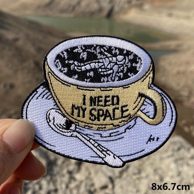 A World Of Alien Embroidered Iron On Patches..